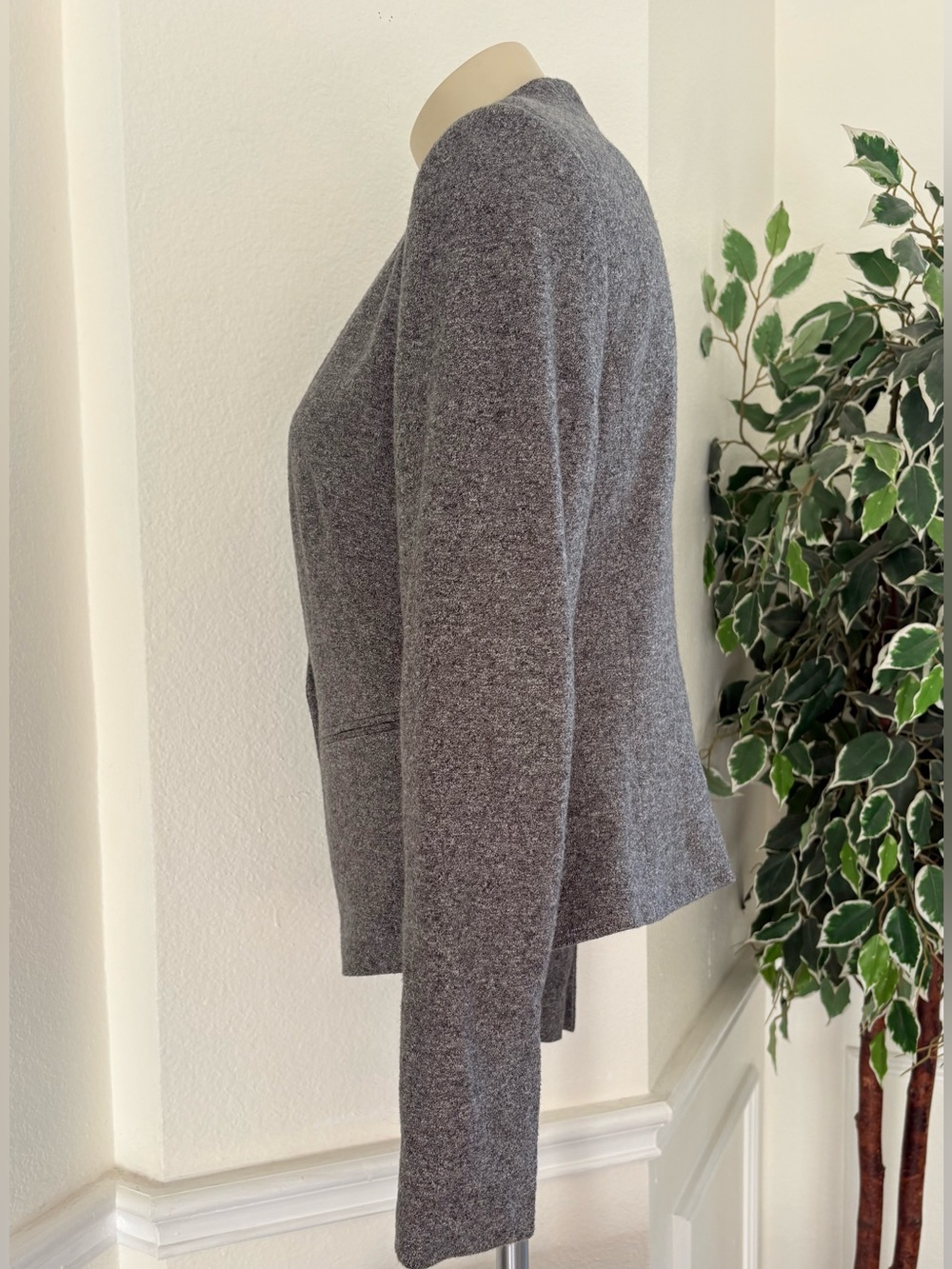 Loft Grey Tailored Single-Button Jacket - Picture 3 of 7